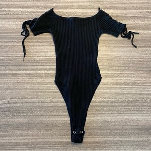 black bodysuit